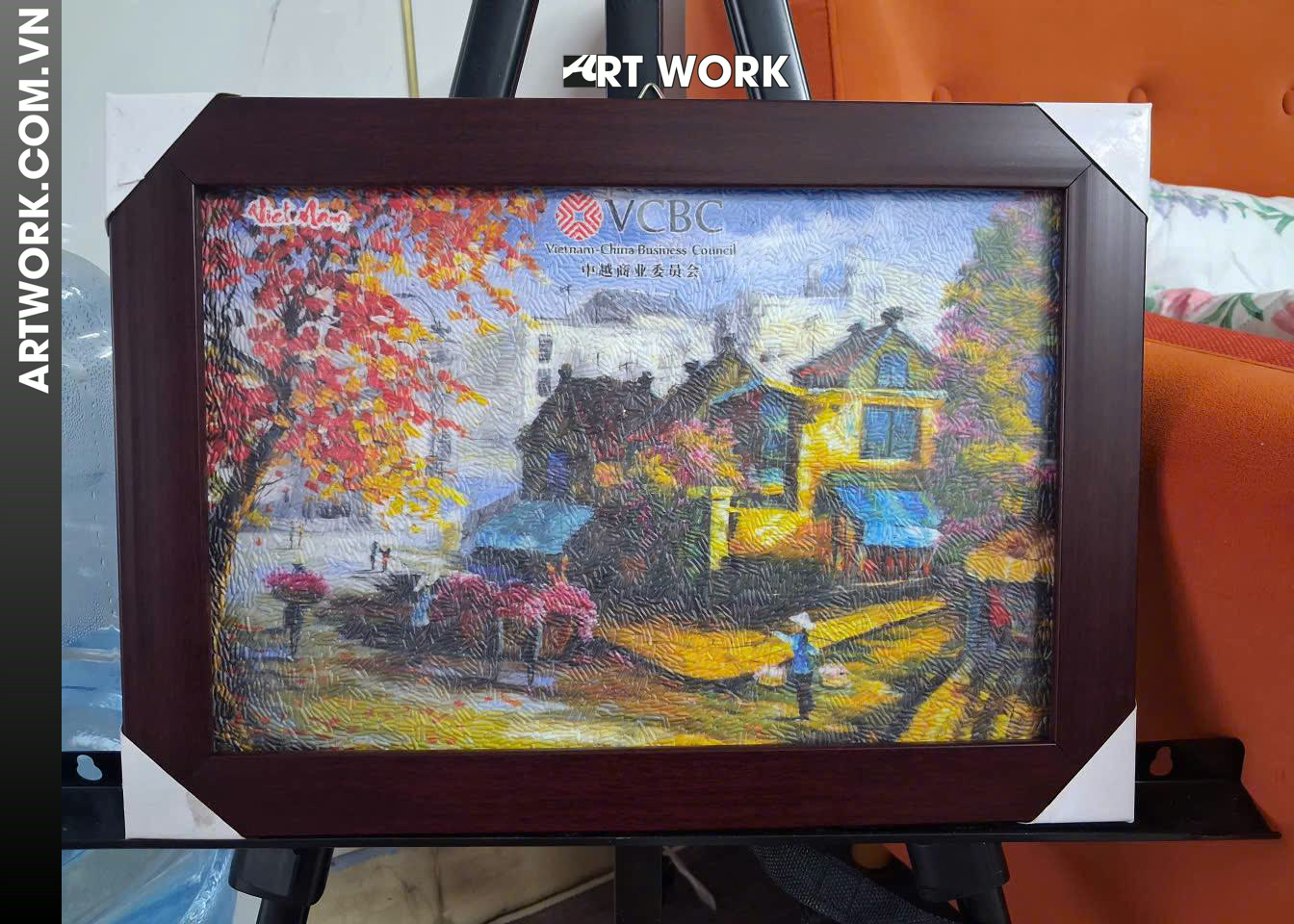 Vietnam City Rice Painting