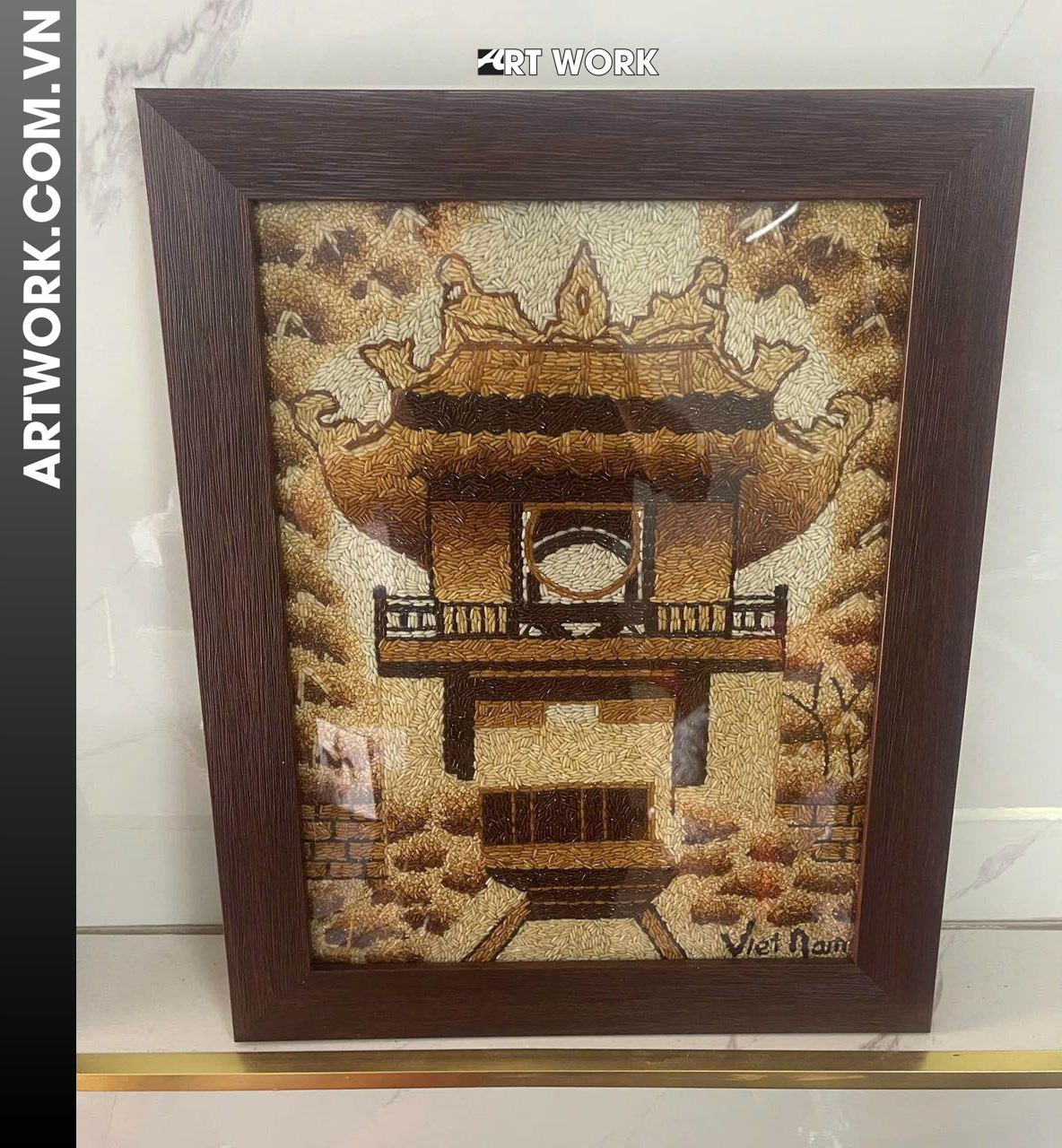 Khue Van Pavilion Rice Painting