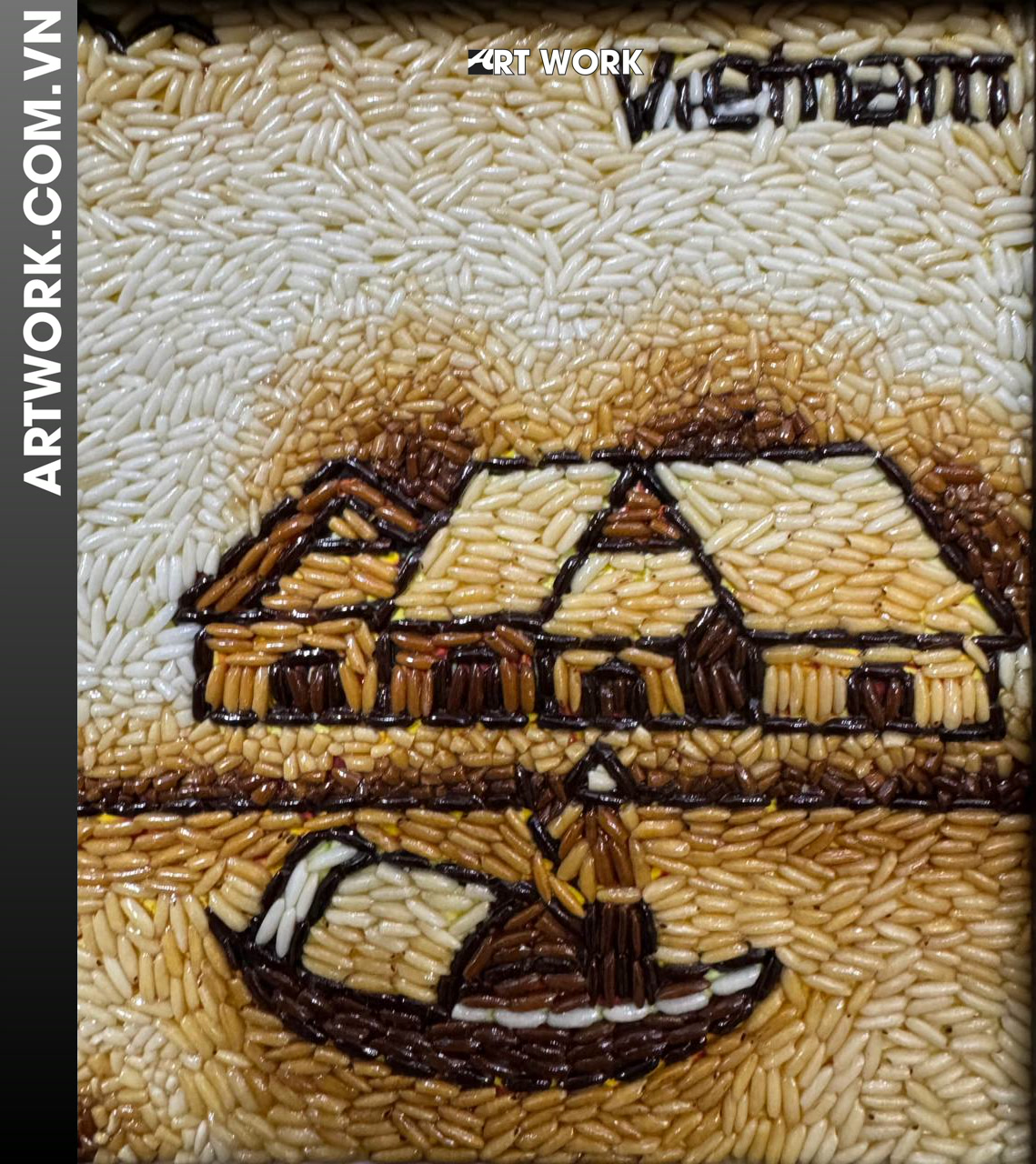 Image 2 - Vietnamese countryside rice painting - Vietnam ArtWork