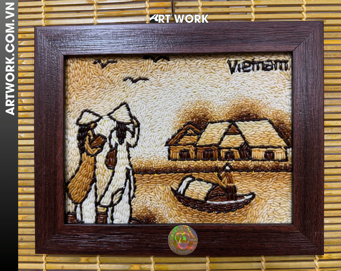 Vietnamese countryside rice painting