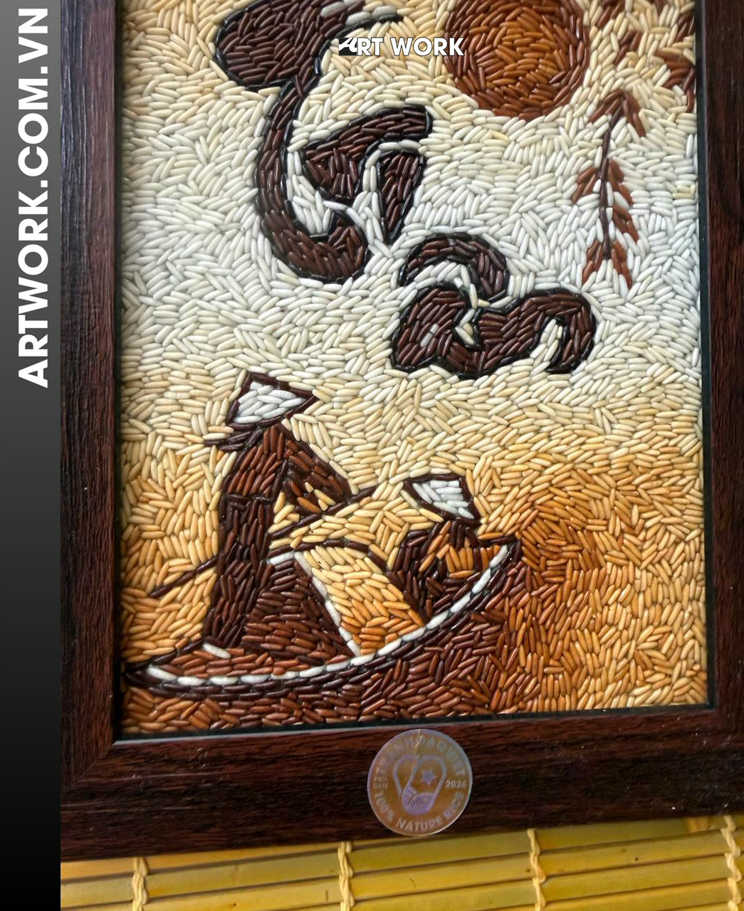 Image 2 - Gratitude Rice Painting - Vietnam ArtWork