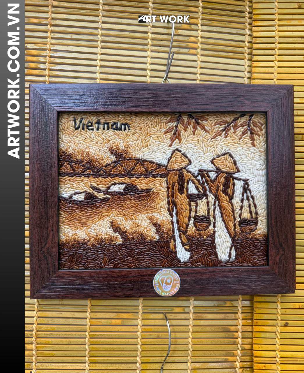 Ao Dai River Life Rice Painting