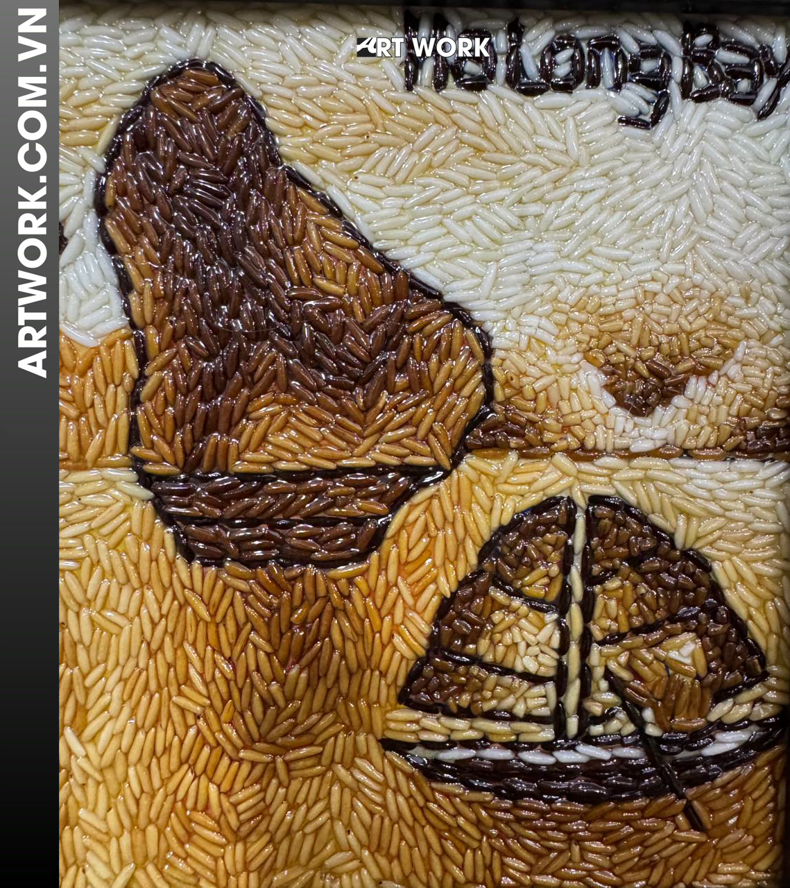 Image 3 - Ha Long Bay Rice Painting - Vietnam ArtWork