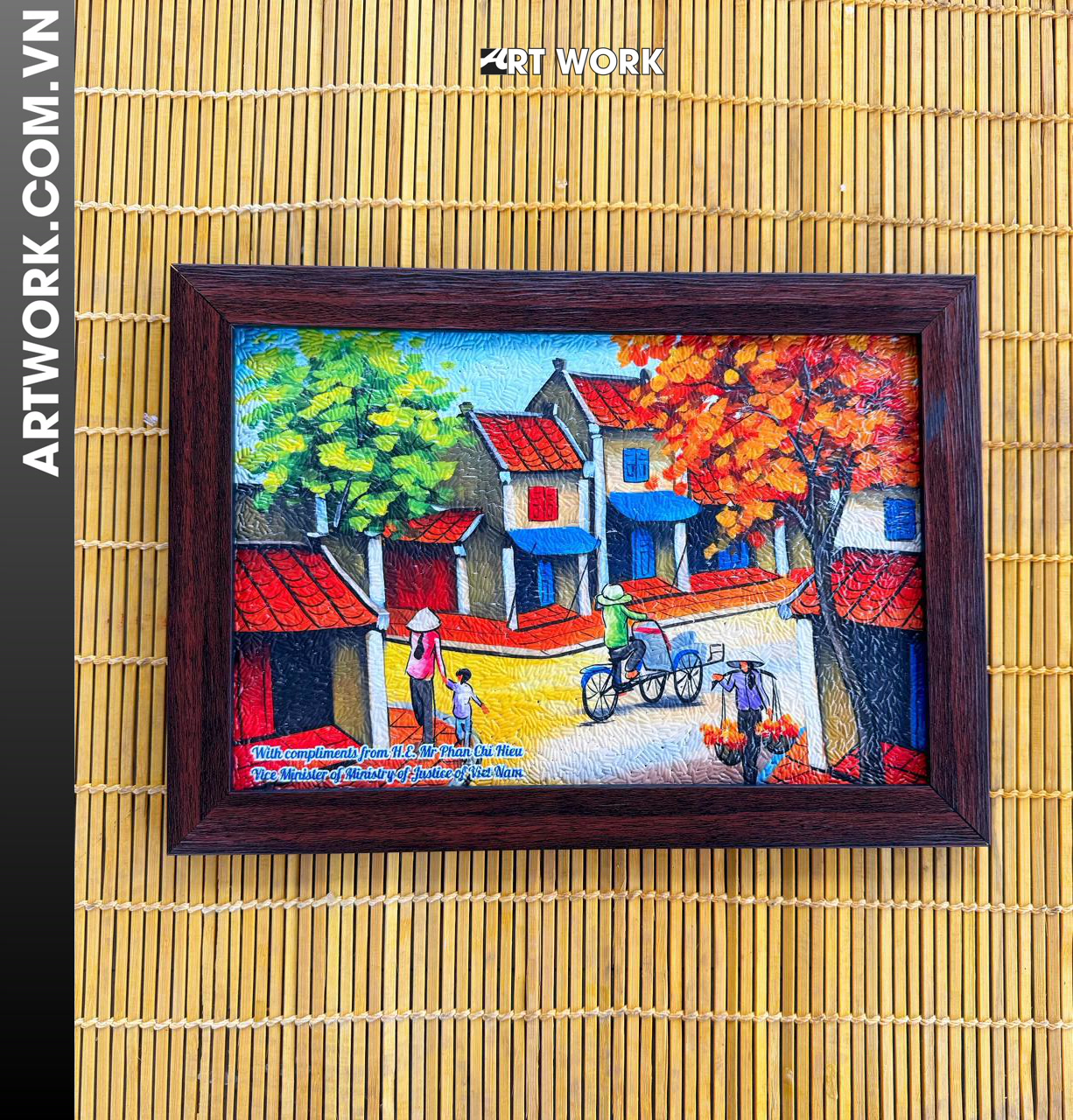 Image 4 - Hanoi Old Quarter Rice Painting - Vietnam ArtWork