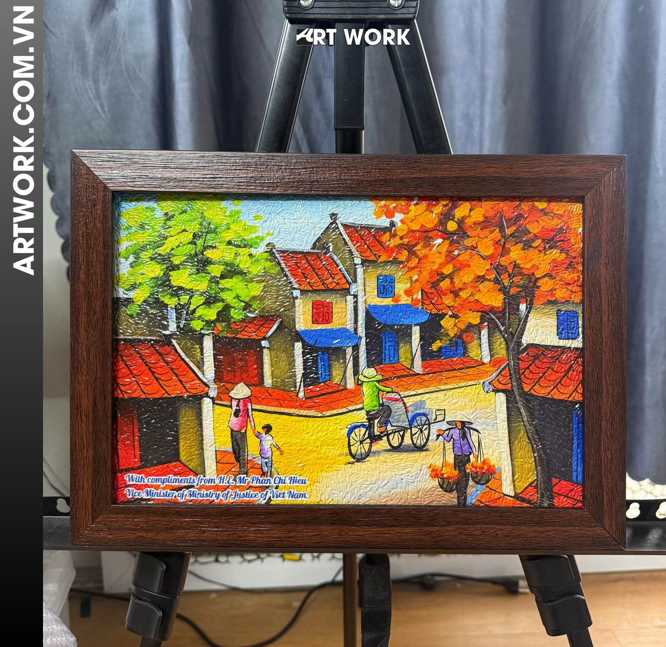 Hanoi Old Quarter Rice Painting