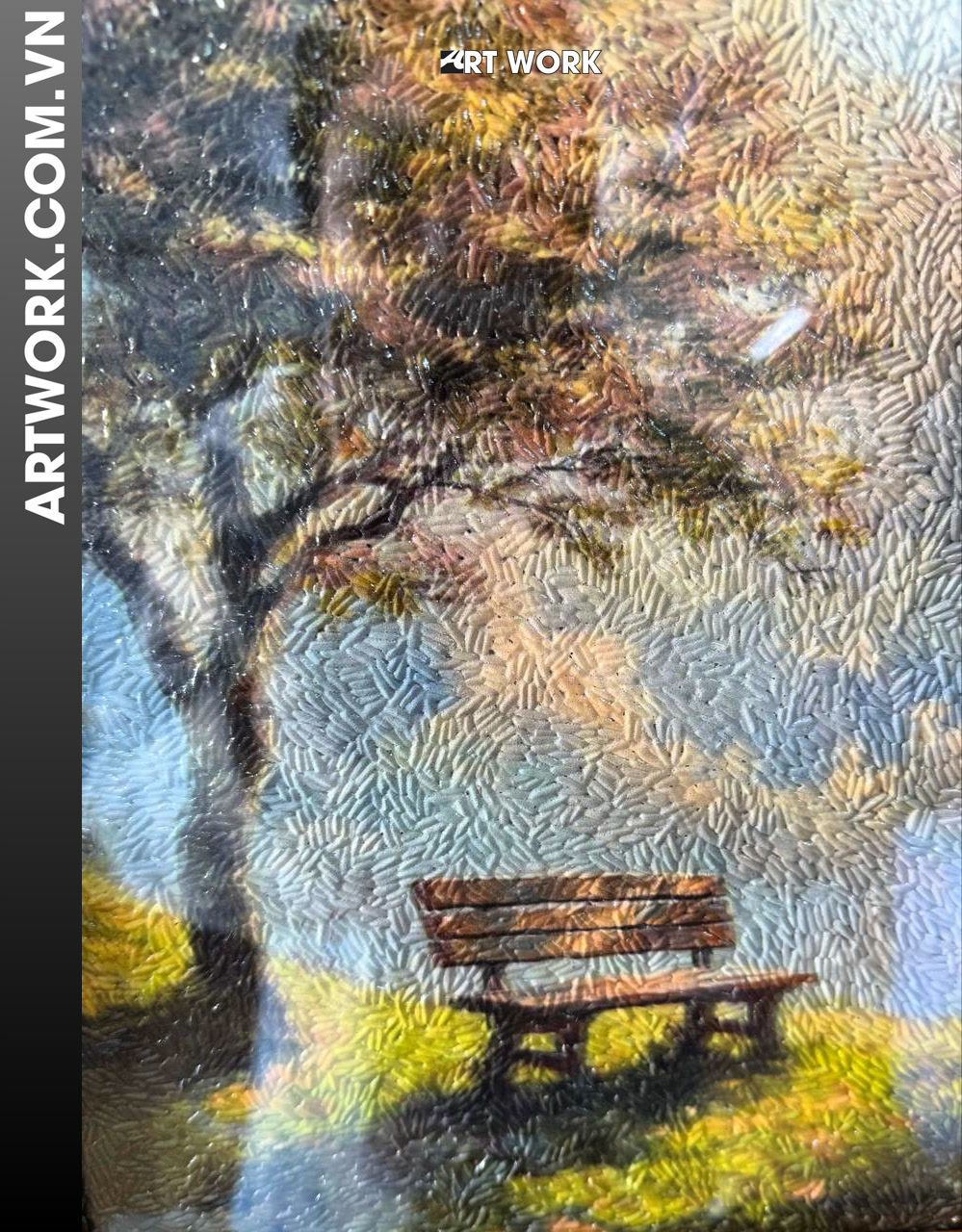 Image 3 - Summertime Rice Painting - Vietnam ArtWork