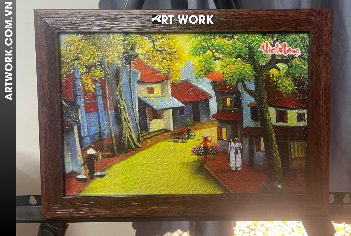 One Moment Vietnam Rice Painting