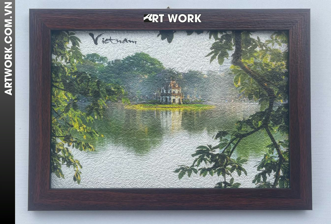 Image 2 - Ho Guom Lake Rice Painting - Vietnam ArtWork