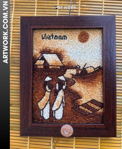 Ao Dai Riverside Rice Painting