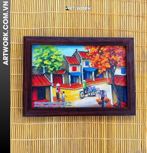 Hanoi Old Quarter Rice Painting
