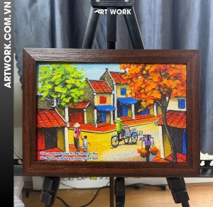 Hanoi Old Quarter Rice Painting