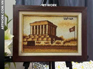 Ho Chi Minh Mausoleum Rice Painting