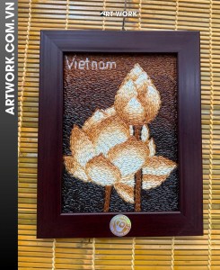 Lotus Rice Painting