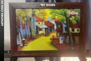 One Moment Vietnam Rice Painting