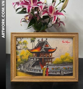 One Pillar Pagoda Rice painting