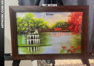 Perspective Turtle Tower color Rice Painting