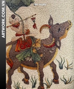 The buffalo herder Rice Painting