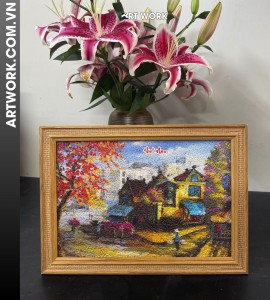 Vietnamese Old Town Rice Paintings